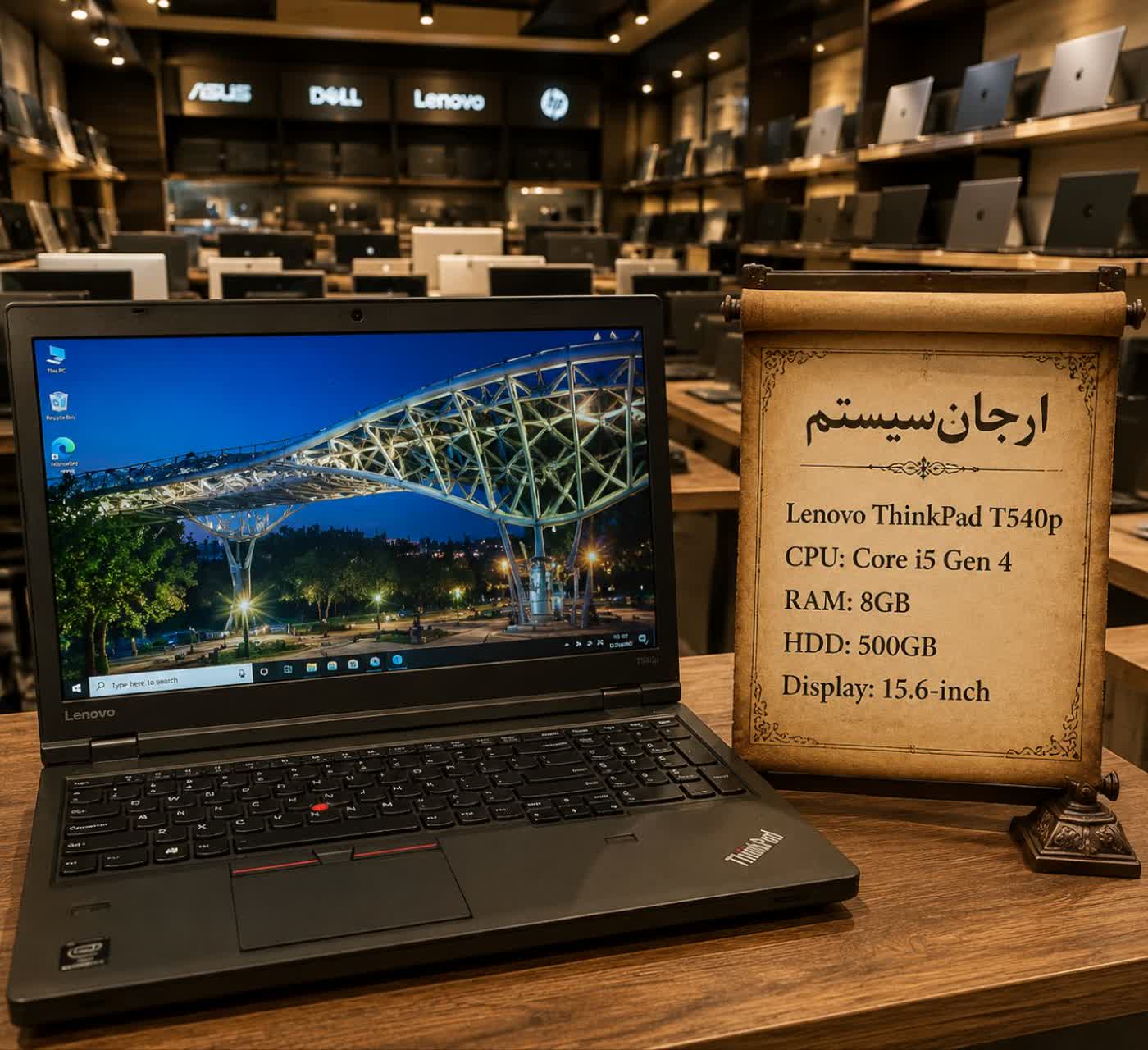 لپتاپ لنوو مدل t540p