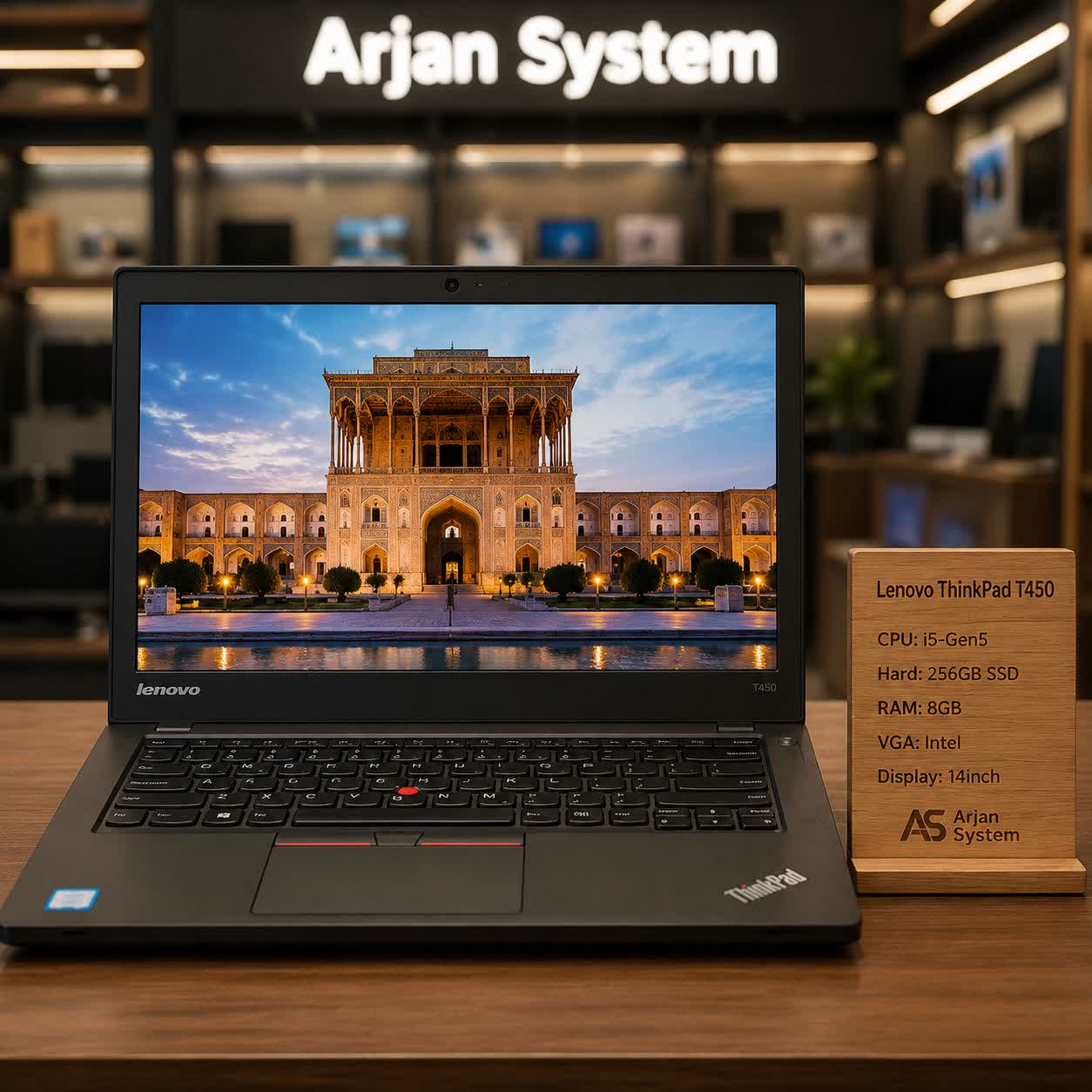 لپتاپ لنوو مدل t450 با هارد ssd