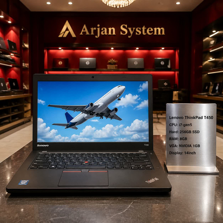 لپتاپ لنوو مدل t450 سری i7 گرافیکدار