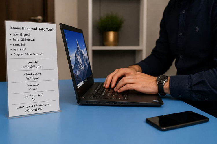 لپتاپ لنوو مدل T480 تاچ